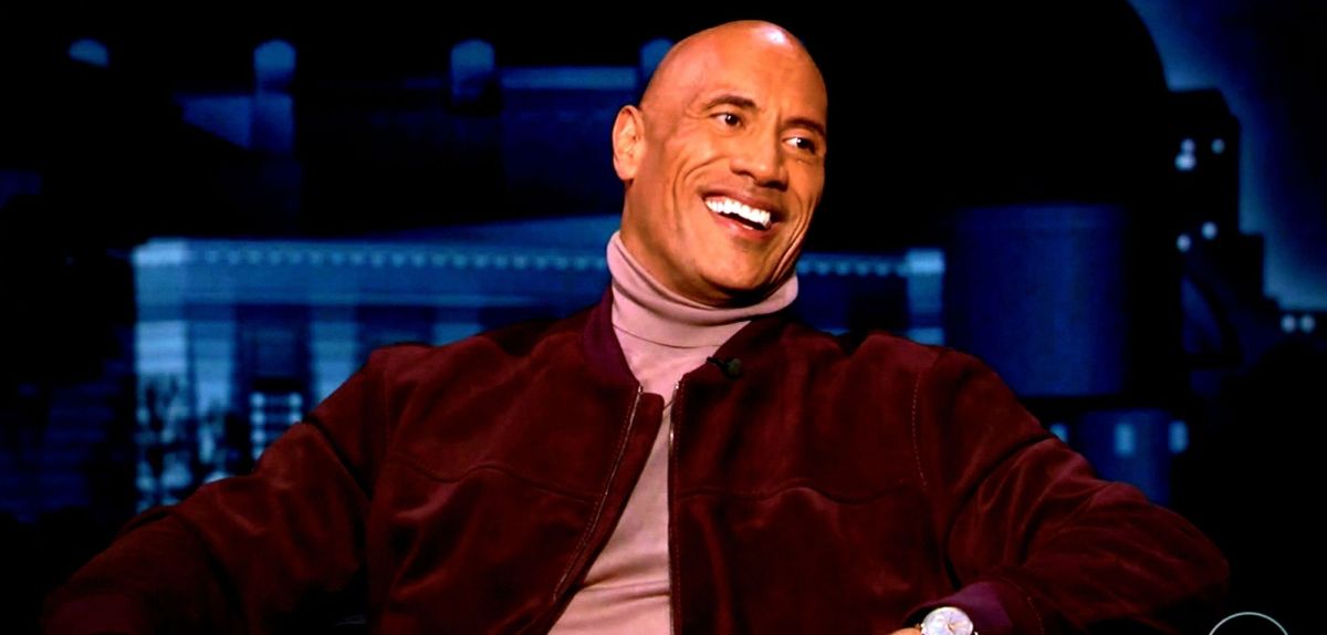 Dwayne Johnson in einer Talkshow.