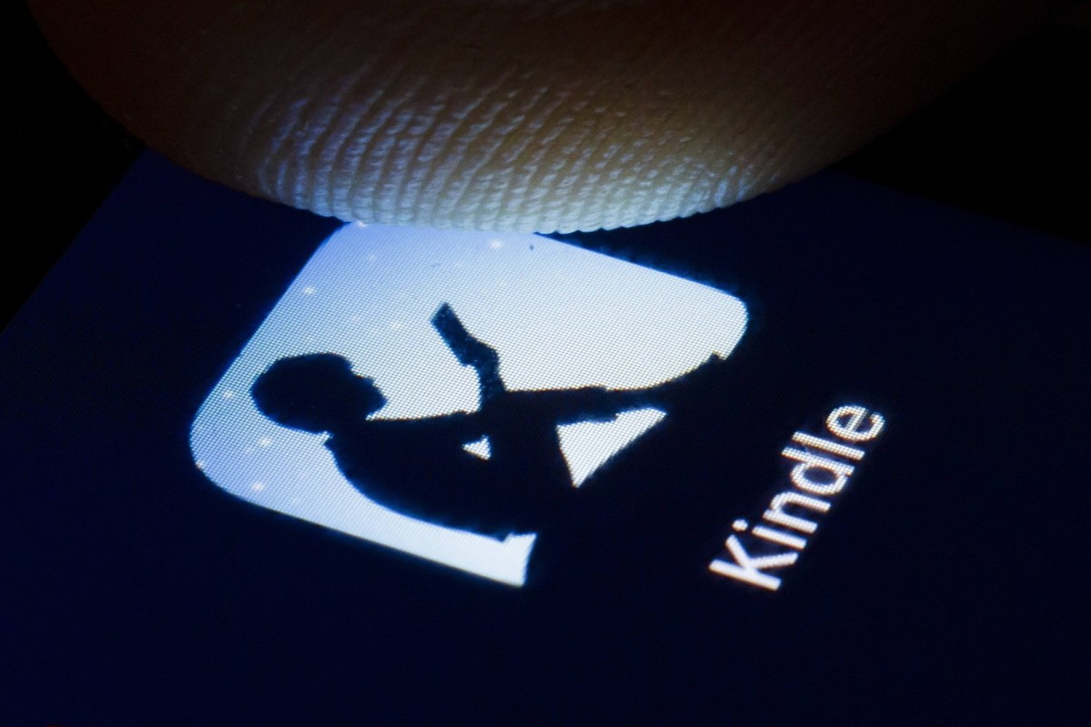 Logo von Kindle auf dem Smartphone