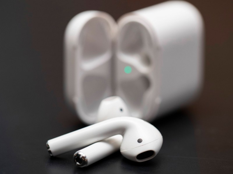 AirPods in Nahaufnahme