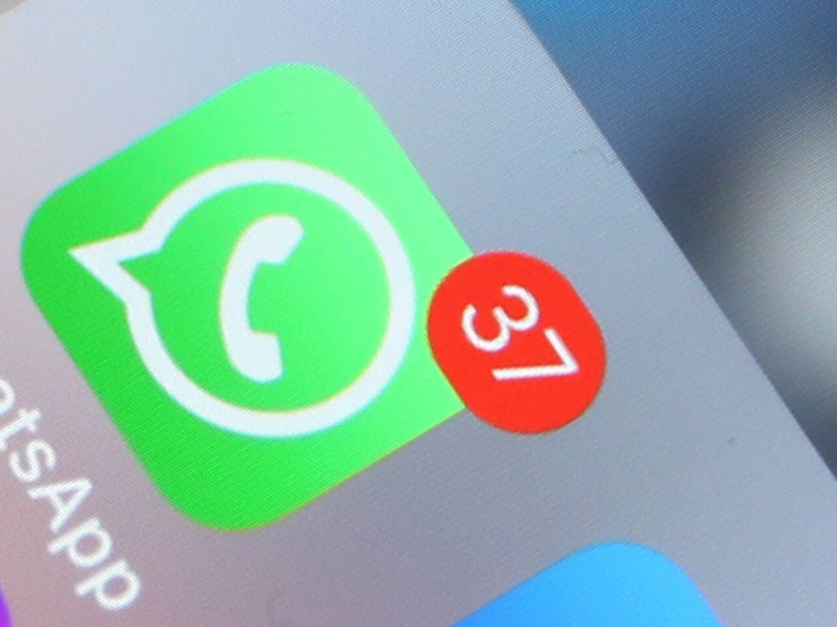 WhatsApp Icon zeigt 37 ungelesene Nachrichten