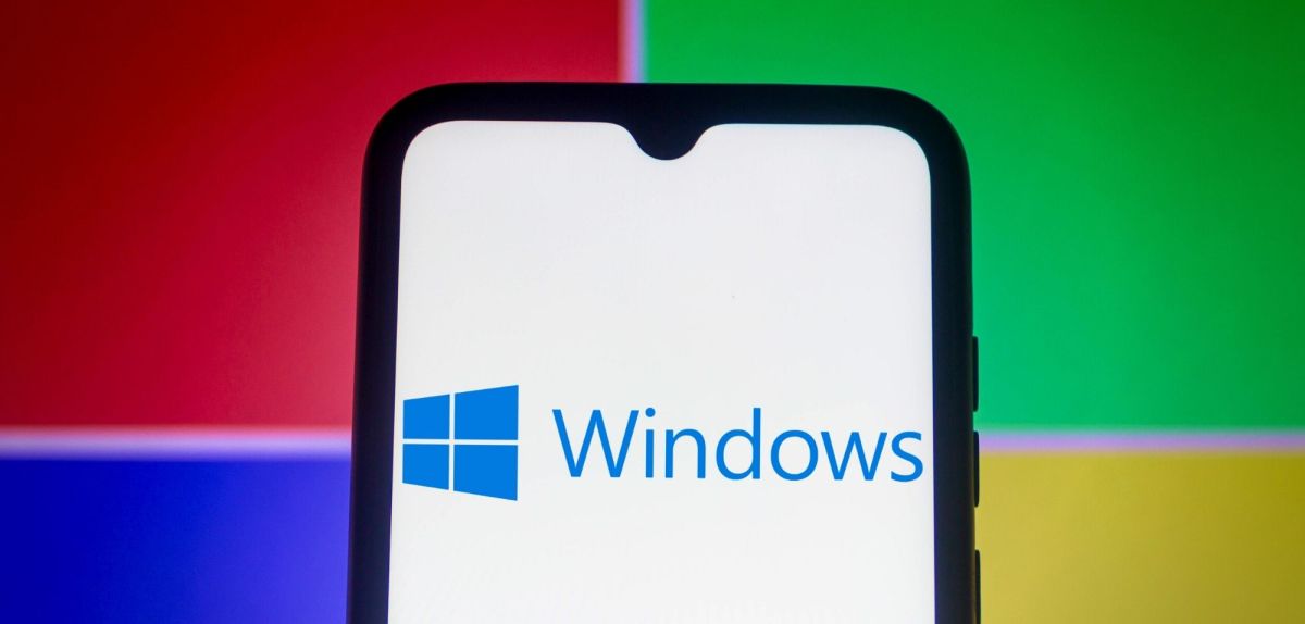 Windows Logo auf Smartphone