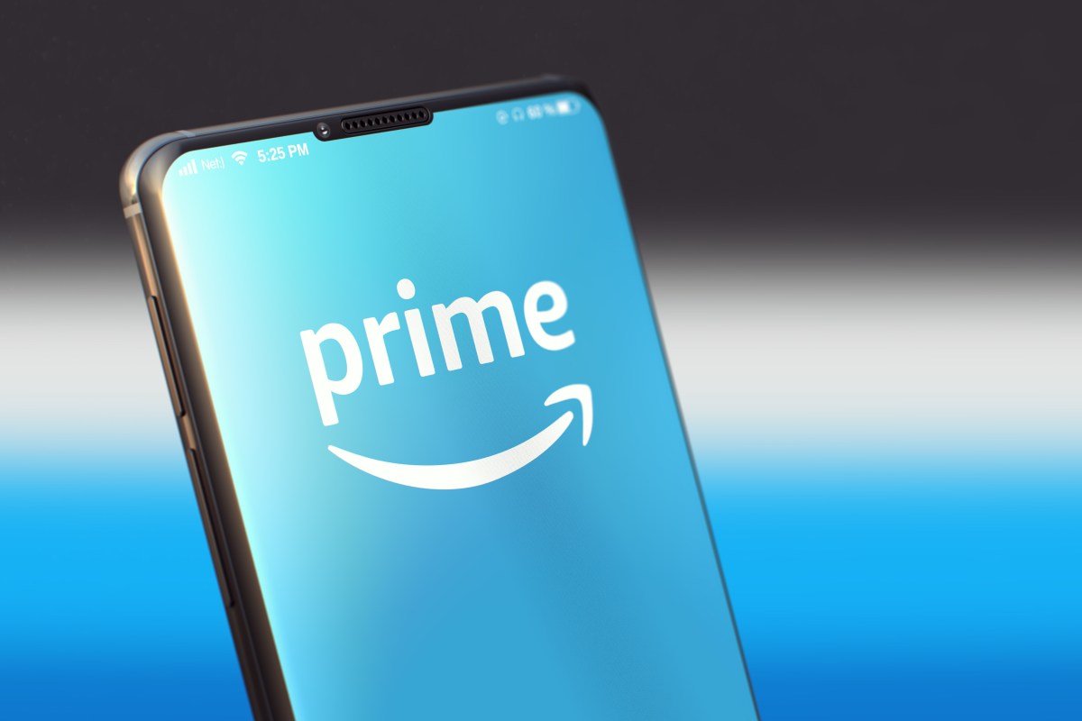 Amazon Prime-Logo auf dem handy