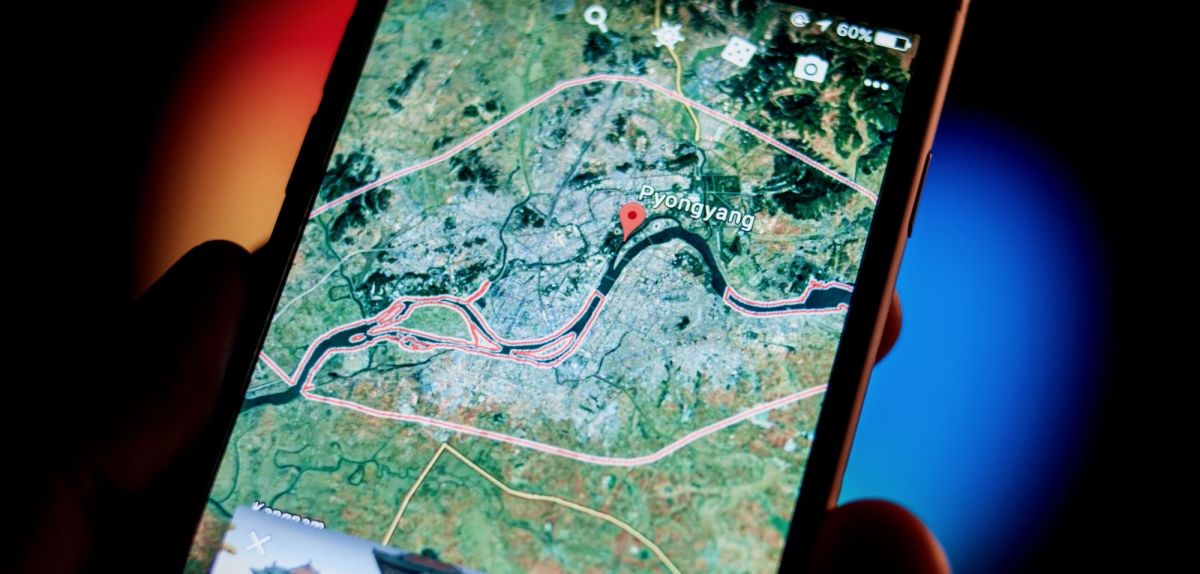 Google Maps Satellit auf dem Smartphone