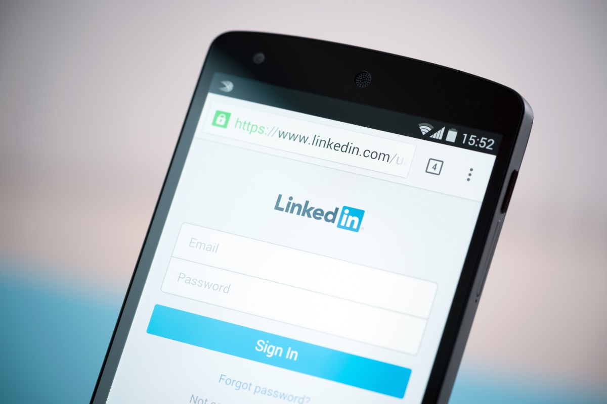 LinkedIn auf dem Handy