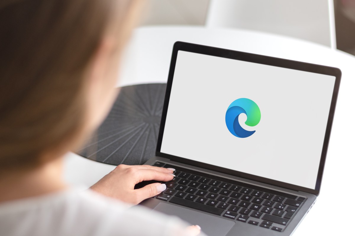 Microsoft Edge auf Laptop