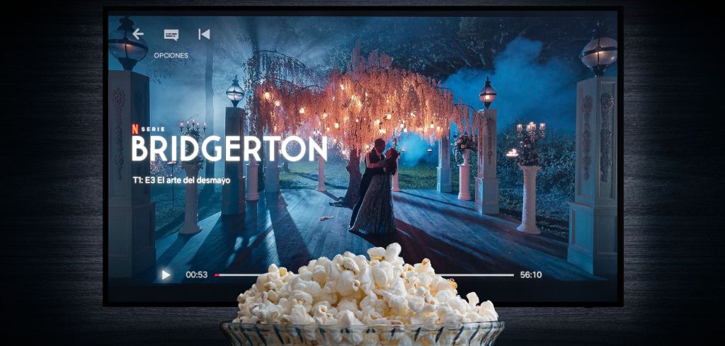 Bridgerton Szenenbild auf Netflix