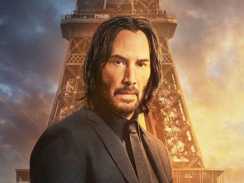 Artwork mit Keanu Reeves zu "John Wick 4".