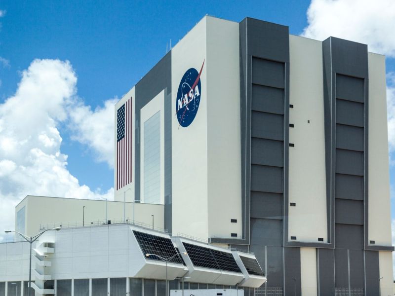 Die Fertigungshalle der NASA in Florida.