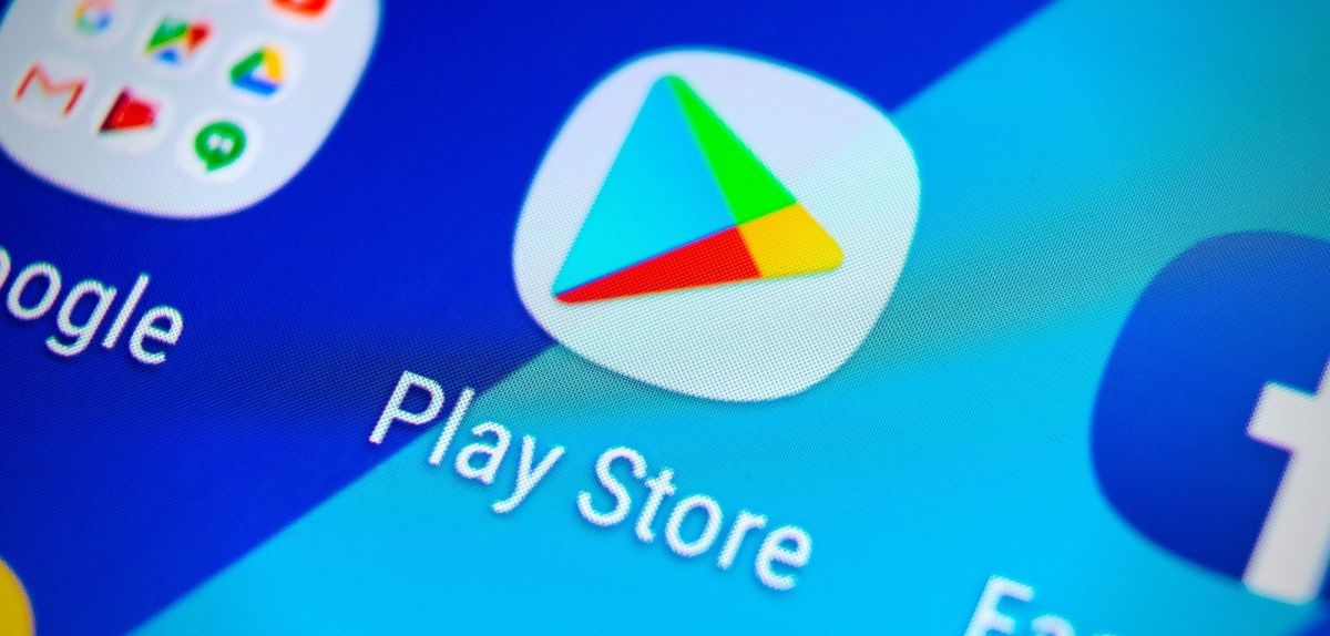 Google Play Store Icon auf dem Handy