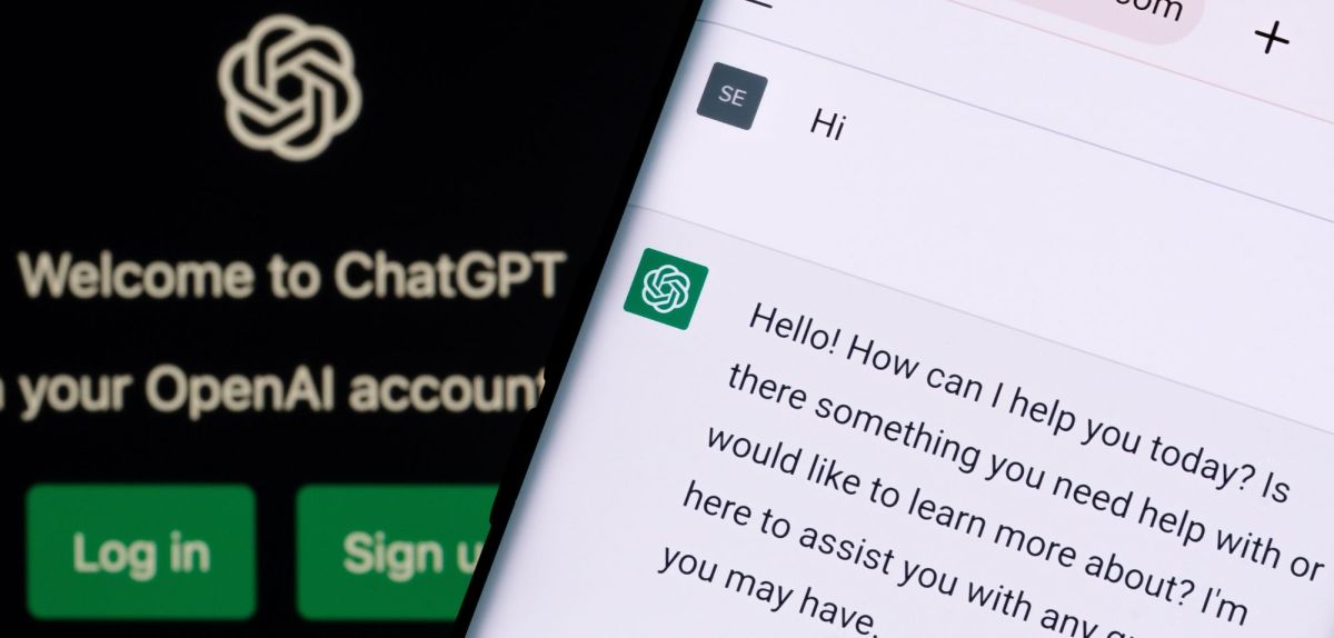 ChatGPT auf einem Smartphone
