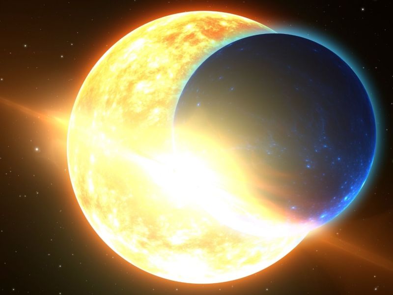 Ein im Transit befindlicher Exoplanet.