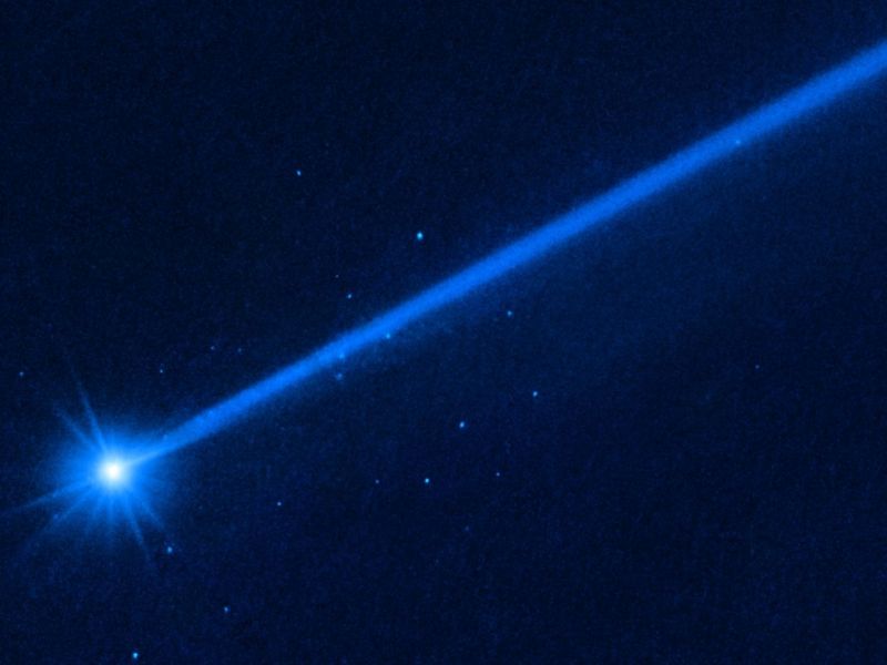 Asteroid Dimorphos nach der DART-Mission der NASA