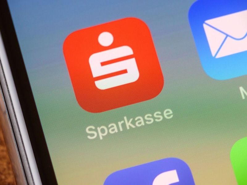 Sparkassen App auf dem iPhone