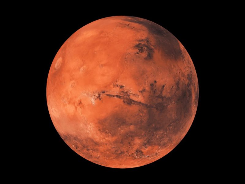 Ansicht des Planeten Mars.