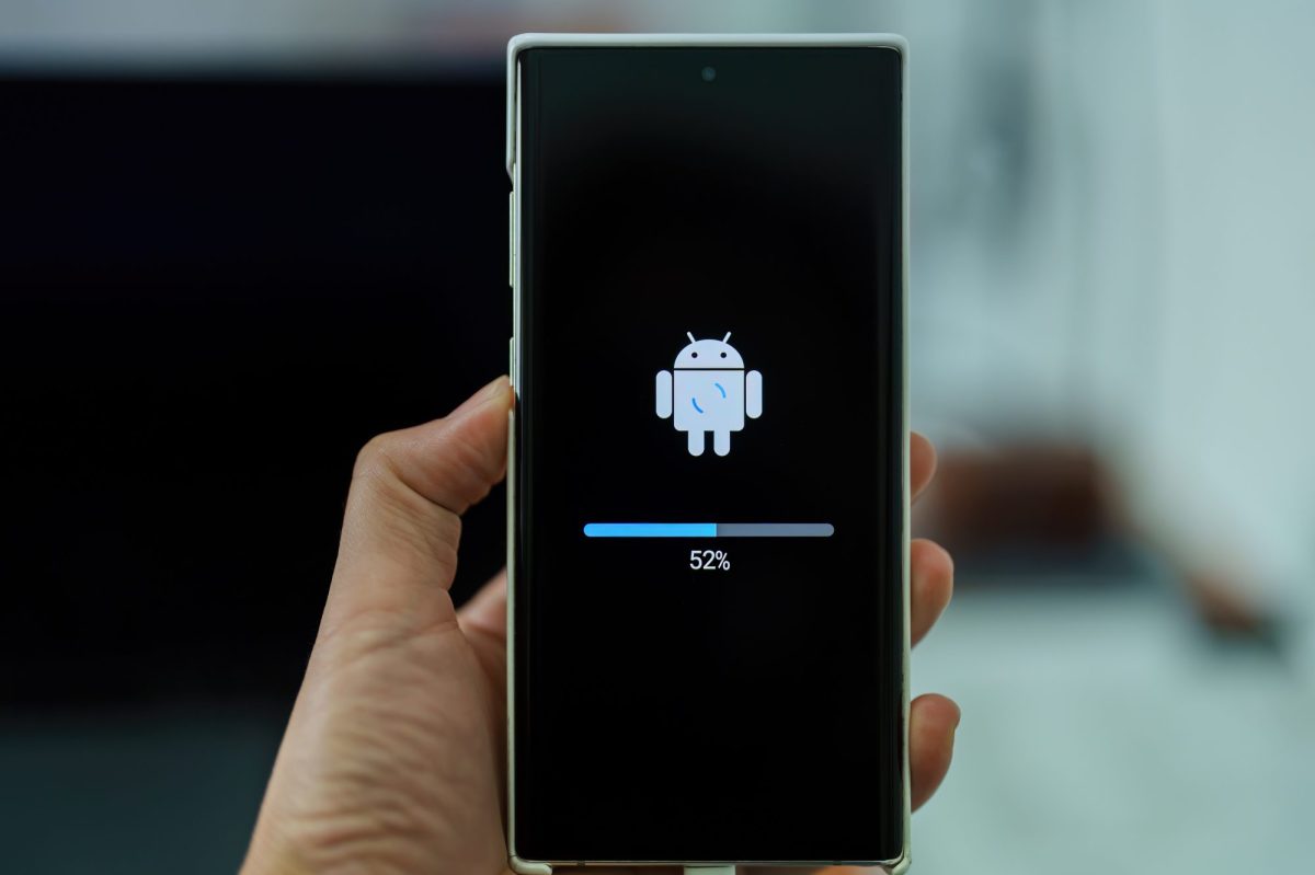 Android-Update auf einem Smartphone