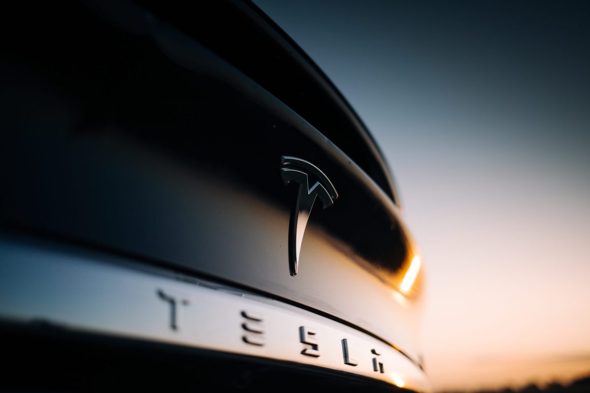 Motorhaube eines Tesla Model X.