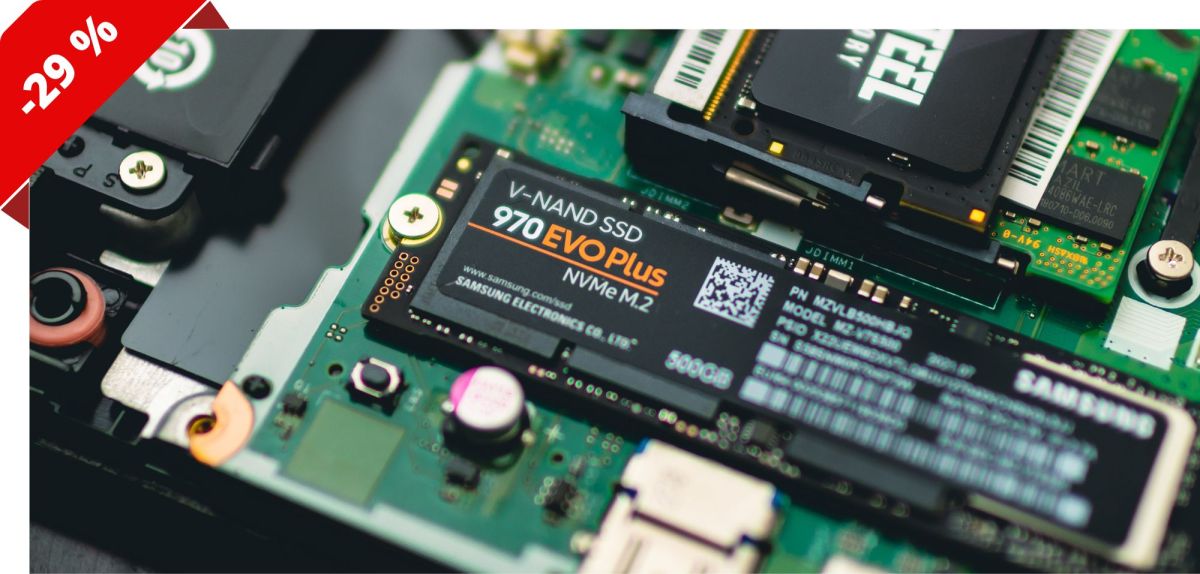 Samsung-SSD auf einem Mainboard