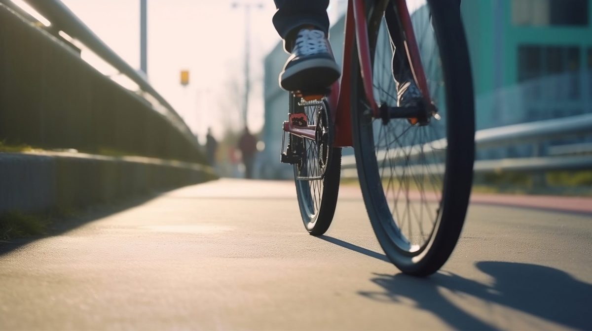 Fahrrad auf einer FahrradstraÃŸe