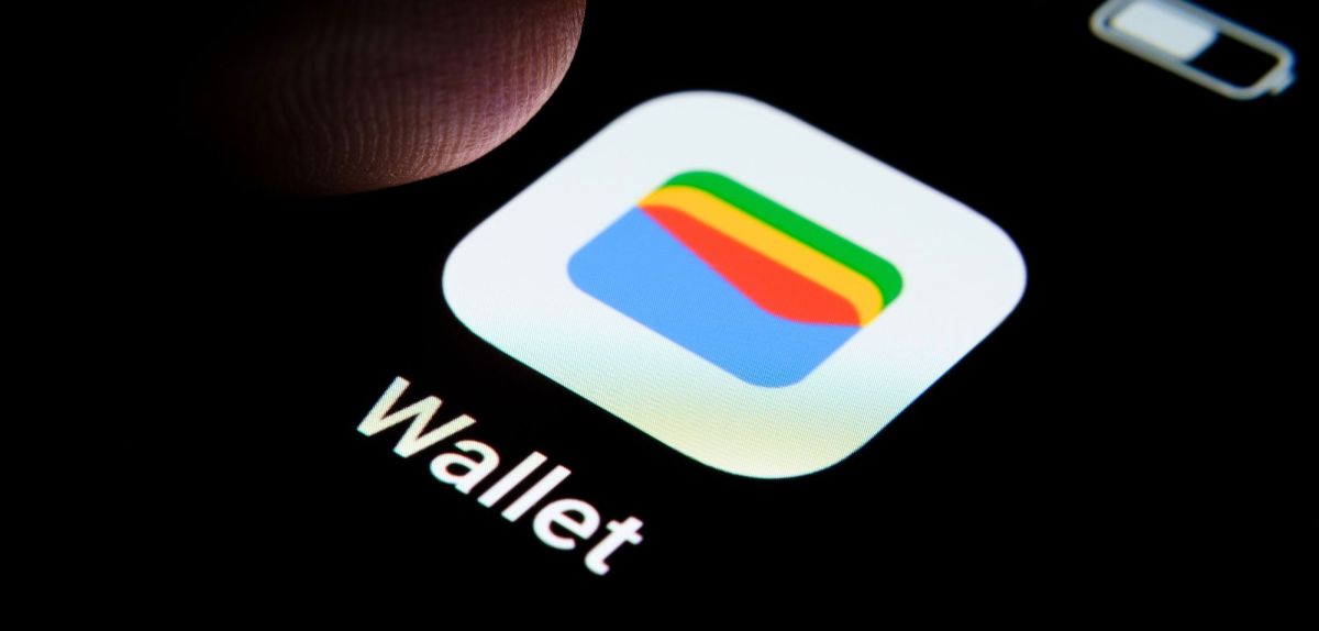 Google Wallet-App auf einem Smartphone