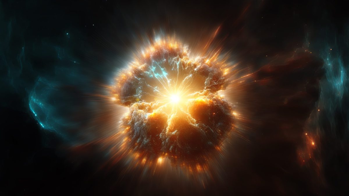 Explodierender Planet