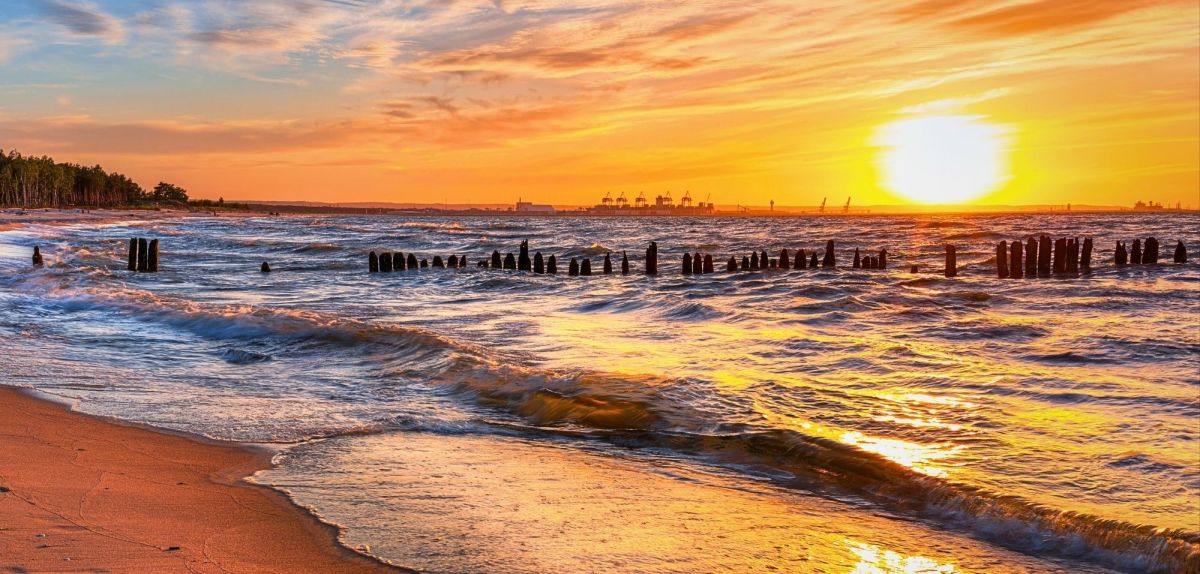 Ostsee mit Sonnenuntergang