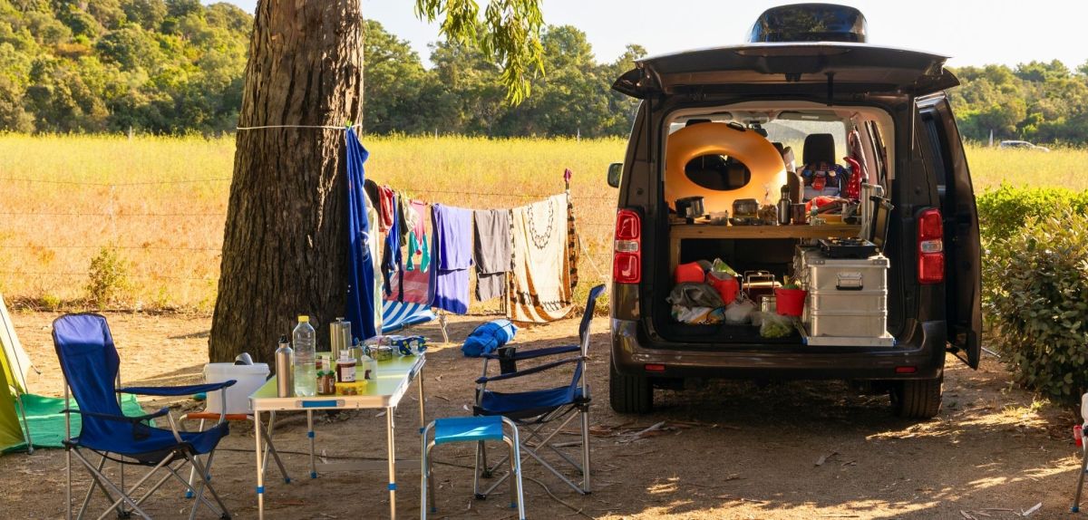 Wäsche beim Camping