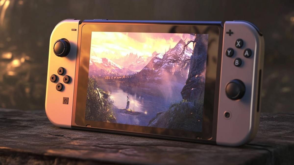 KI-generiertes Bild einer Nintendo Switch 2