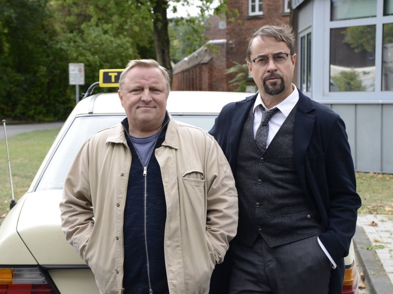 Axel Prahl und Jan Josef Liefers aus dem Tatort Münster.