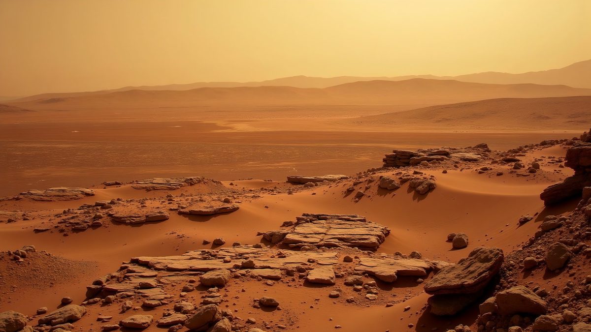 KI-generiertes Bild der Oberfläche des Mars