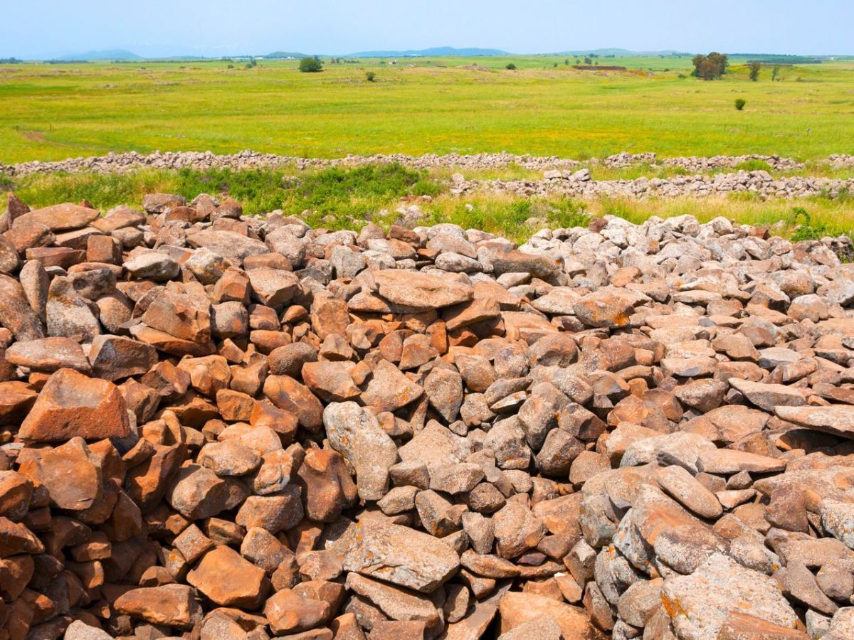 Megalithkomplex Rujm el-Hiri im zentralen Golan