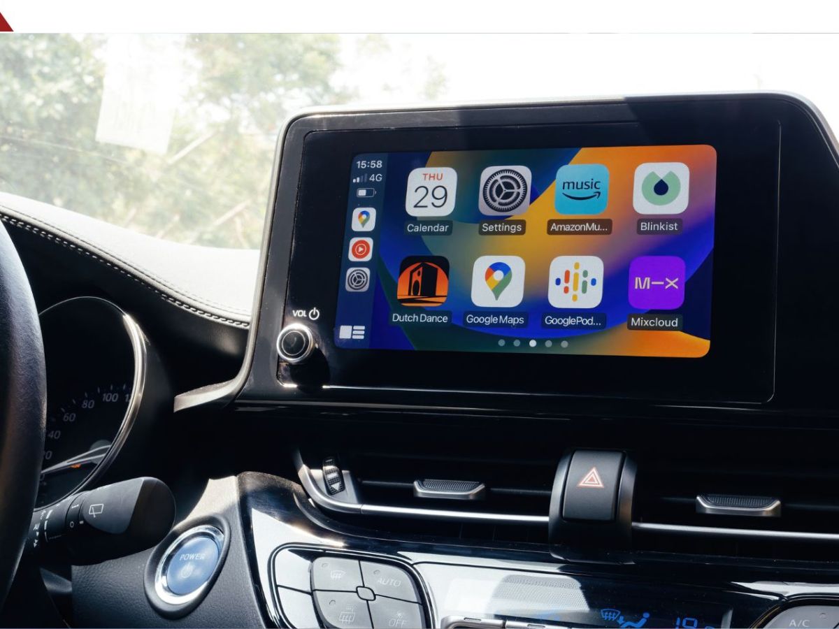 Apple Carplay auf einem Auto-Display