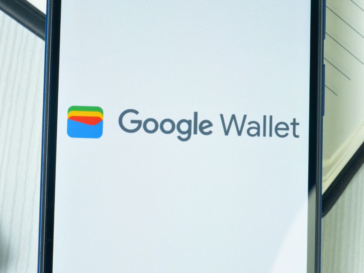 Google Wallet-Logo auf Smartphone