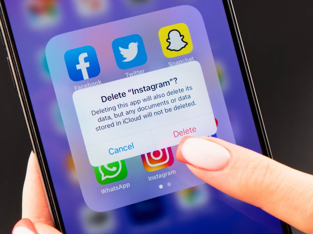 Frau lÃ¶scht Instagram-Konto