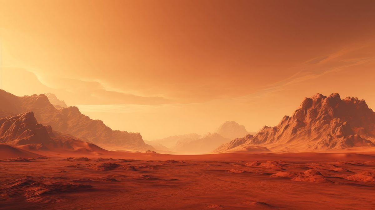 KI-generiertes Bild der Mars-OberflÃ¤che