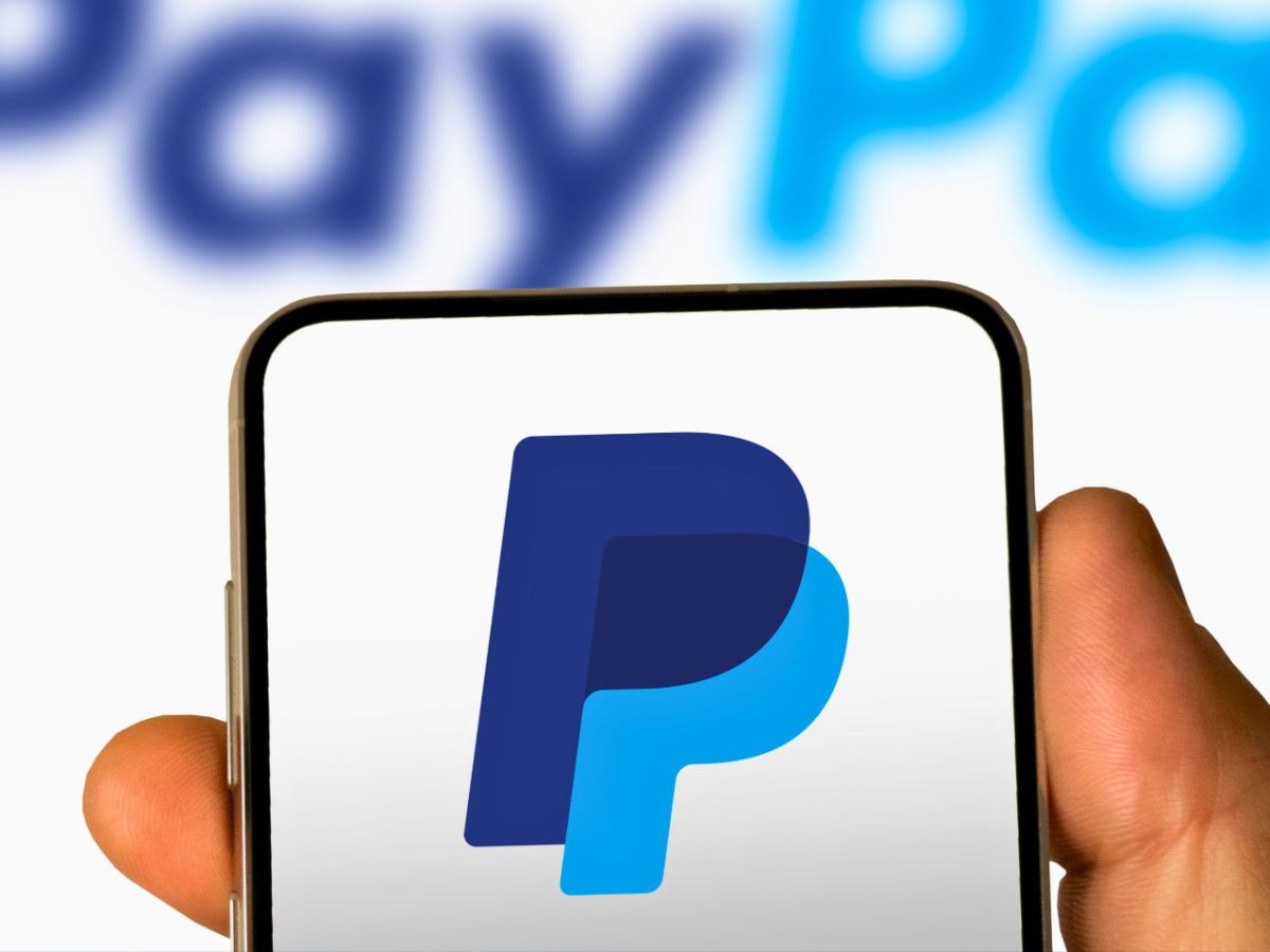 PayPal-Logo auf Smartphone