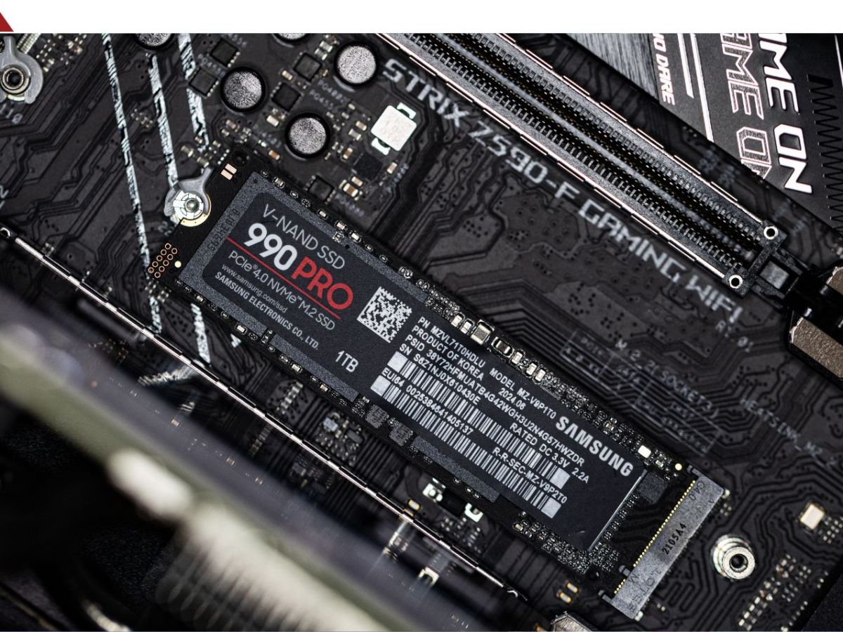 Eingebaute Samsung-SSD.