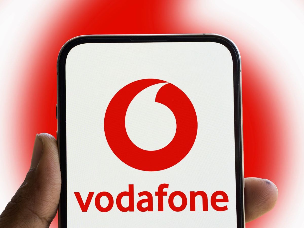 Vodafone-Logo auf Smartphone