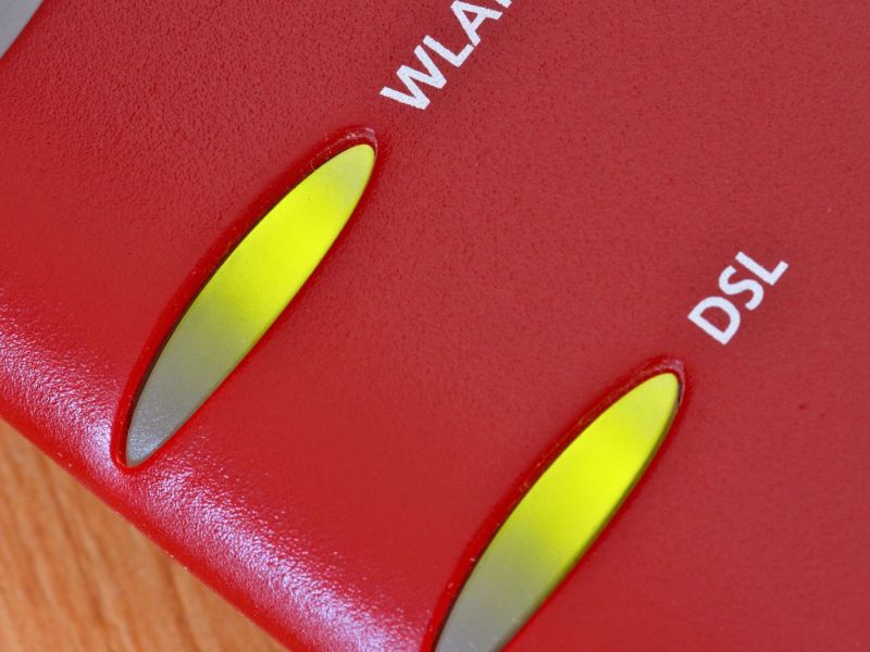 Led-Leuchten auf einer FritzBox